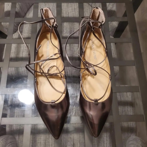 Ivanka Trump Lace Up Ballet Flats - Picture 6 of 6